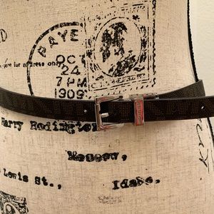 🆕 Michael Kors logo animal print reversible skinny belt